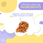 Buy Mom & World Baby Massage Pure Organic Sweet Almond Oil Cold Pressed | Hypoallergenic & Dermatologically Tested with No Mineral Oil, 200 ml - Purplle