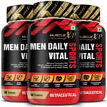 Buy MuscleXP MultiVitamin Men Daily Sports with 47 Nutrients (Multi Vitamins, Multi Minerals, Amino Acids & 7 Health Blends) - 60 Tablets x Pack of 3 - Purplle