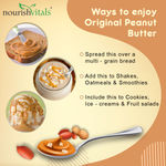 Buy NourishVitals Original Peanut Butter (Creamy) with Omega 3 Flaxseed, Classic Roast, Unsweetened, 100% Natural, No Added Sugar, Salt or Oils (750 g) - Purplle