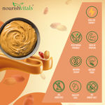 Buy NourishVitals Original Peanut Butter (Creamy) with Omega 3 Flaxseed, Classic Roast, Unsweetened, 100% Natural, No Added Sugar, Salt or Oils (750 g) - Purplle