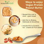 Buy NourishVitals Vegan High Protein Peanut Butter (Extra Crunchy), 34g Protein, Classic Roast, Unsweetened, 100% Natural, No Added Sugar, Salt or Oils (750 g) - Purplle