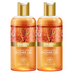 Buy Vaadi Herbals Luxurious Saffron Shower Gel Value Pack of 2 (300 ml x 2) - Purplle