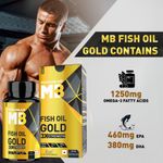 Buy MuscleBlaze Omega 3 Fish Oil Gold 1250mg, 60 capsules - Purplle