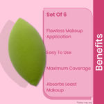 Buy NY Bae Blender Bunch 03 | Pack Of 6 | Blender Set | Rectangle Puff | Round Puff | Pear Blender | Olive Blender | Teardrop Blender | Flawless Makeup Application | Maximum Coverage - Purplle