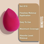 Buy NY Bae Blender Bunch 04 | Pack Of 6 | Blender Set | Rectangle Puff | Round Puff | Pear Blender | Olive Blender | Teardrop Blender | Flawless Makeup Application | Maximum Coverage - Purplle