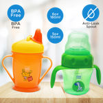 Buy Mee Mee Easy Grip Sipper Cup with Twin Handle (180 ml) and 2 in 1 Spout and Straw Sipper Cup (150ml) - Purplle