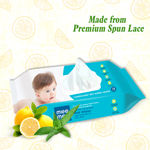 Buy Mee Mee Caring Baby Wet Wipes with Lemon Fragrance - 72 pcs (Pack of 5) - Purplle