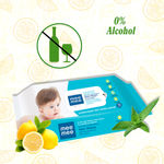Buy Mee Mee Caring Baby Wet Wipes with Lemon Fragrance - 72 pcs (Pack of 5) - Purplle