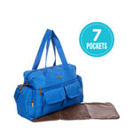 Buy Mee Mee Multipurpose Diaper Bag (With Changing Mat, Blue) - Purplle