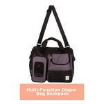 Buy Mee Mee Multipurpose Diaper Bag (Black) - Purplle