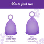 Buy Bombay Shaving Company Women Reusable Menstrual Cup: Stem for easy removal | Medium size | 100% Medical Grade Silicone | 12 hours protection | Sustainable 200 gm - Purplle