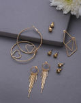 Buy SOHI Pack of 3 Designer Aesthetic Earrings - Purplle