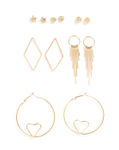 Buy SOHI Pack of 3 Designer Aesthetic Earrings - Purplle