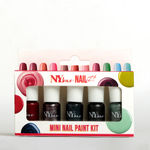 Buy NY Bae Nail It Mini Nail Paint Kit - Red Carpet Ready 01 (5 x 3 ml) | Highly Pigmented | Matte & Glossy | Chip-Free | Travel-Friendly Nail Polish Set - Purplle