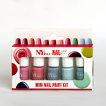 Buy NY Bae Nail It Mini Nail Paint Kit - Subtle Hues 06 (5 x 3 ml) | Highly Pigmented | Glossy Finish | Chip-Free | Travel-Friendly Nail Polish Set - Purplle