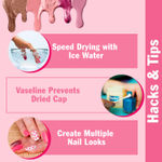 Buy NY Bae Nail It Mini Nail Paint Kit - Pink Hues 07 (5 x 3 ml) | Highly Pigmented | Matte & Glossy | Chip-Free | Travel-Friendly Nail Polish Set - Purplle