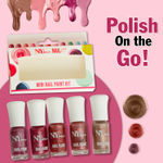 Buy NY Bae Nail It Mini Nail Paint Kit - Pink Hues 07 (5 x 3 ml) | Highly Pigmented | Matte & Glossy | Chip-Free | Travel-Friendly Nail Polish Set - Purplle