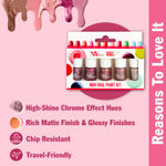 Buy NY Bae Nail It Mini Nail Paint Kit - Pink Hues 07 (5 x 3 ml) | Highly Pigmented | Matte & Glossy | Chip-Free | Travel-Friendly Nail Polish Set - Purplle