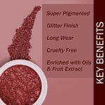 Buy NY Bae Loose Glitter Eyeshadow - Diamond Red 14 (2 g) | Rich Glitter Finish | Enriched with Oils & Fruit Extract | Super Pigmented | Long lasting | Easy To Use | Cruelty Free - Purplle