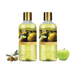 Buy Vaadi Herbals Breezy Olive & Green Apple Shower Gel Value Pack of 2 (300 ml x 2) - Purplle