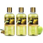 Buy Vaadi Herbals Breezy Olive & Green Apple Shower Gel Value Pack of 3 (300 ml x 3) - Purplle