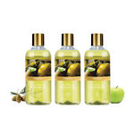Buy Vaadi Herbals Breezy Olive & Green Apple Shower Gel Value Pack of 3 (300 ml x 3) - Purplle