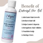 Buy Vigini 1% Redensyl Hair Growth Regrowth Hair Care Scalp Treatment Nourishing Tonic Revitalizer Control Fall Loss Thinning Damage, Fenugreek Saw Palmetto Onion Seed Olive Coconut Castor Oil Strong Healthy Hair Men Women 100ml - Purplle