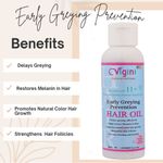 Buy Vigini 1% Redensyl Hair Care Scalp Treatment Growth Tonic Revitalizer Onion Olive Coconut Castor Oil & Early Anti Premature Grey Delay Greying Control Fall Loss Thinning Dry Damage for Nourishment Strengthening Strong Healthy Hair 200ML - Purplle