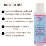 Buy Vigini 1% Redensyl Hair Care Scalp Treatment Growth Tonic Revitalizer Onion Olive Coconut Castor Oil & Early Anti Premature Grey Delay Greying Control Fall Loss Thinning Dry Damage for Nourishment Strengthening Strong Healthy Hair 200ML - Purplle