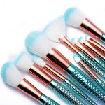 Buy ME-ON Professional Pack of 10 High Quality Mermaid Shaped Makeup Brushes for Full Makeup - Purplle