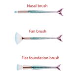 Buy ME-ON Professional Pack of 10 High Quality Mermaid Shaped Makeup Brushes for Full Makeup - Purplle