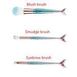 Buy ME-ON Professional Pack of 10 High Quality Mermaid Shaped Makeup Brushes for Full Makeup - Purplle