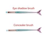 Buy ME-ON Professional Pack of 10 High Quality Mermaid Shaped Makeup Brushes for Full Makeup - Purplle
