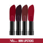 Buy NY Bae Argan Oil Infused Mini Lipstick, Runway, For Fair Skin - Haute Beauty, Set of 4 Mini Lipsticks, Kit 4 (1.4 g X 4) - Purplle