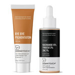 Buy DERMATOUCH Bye Bye Pigmentation Removal Cream & Fix it With Niacinamide 10%,Tyrostat 3 %,Zinc 1%,Clarifying face Serum Combo - (Pack of 2) - Purplle