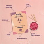 Buy Sanfe Detan & Glo Rose Wax Beans For Hair Removal | Removes Face & Body Hair | 100gm - Purplle