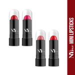 Buy NY Bae Argan Oil Infused Mini Lipstick, Runway, For Dusky Skin - High Style, Set of 4 Mini Lipsticks, Kit 2 (1.4 g X 4) - Purplle
