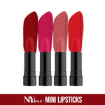 Buy NY Bae Argan Oil Infused Mini Lipstick, Runway, For Dusky Skin - High Style, Set of 4 Mini Lipsticks, Kit 2 (1.4 g X 4) - Purplle