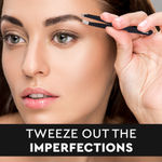 Buy GUBB Slant Tip Tweezer For Eyebrows & Hair Removal, Black - Purplle