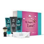 Buy Bombay Shaving Company Gift KitA | 3 Step Shaving Kit for Men | Exfoliating Scrub, Shaving Cream, Post-Shave Balm & Shaving Brush 600 gm - Purplle