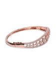 Buy Jazz And Sizzle Rose Gold-Plated American Diamond Studded Bracelet - Purplle