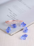 Buy Jazz And Sizzle Rose Gold-Plated American Diamond Studded Bracelet - Purplle