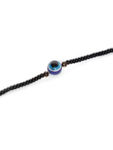 Buy Jazz And Sizzle Black Beads Silver Plated Traditional Evil Eye Anklets - Purplle