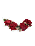 Buy Jazz And Sizzle Artificial Red Rose Flower Handcrafted Fabric Gajra/Hair Bun Accessories - Purplle