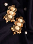 Buy Jazz And Sizzle Stone studded Meenakari work Drop Earrings - Purplle