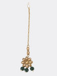 Buy Jazz And Sizzle Green Kundan Stones Gold Plated Chokers Set with MaangTikka - Purplle