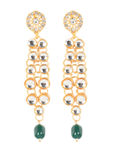 Buy Jazz And Sizzle Green Gold-Plated Bridal Kundan Layered Jewellery Set - Purplle