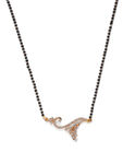 Buy Jazz And Sizzle Set of 2 American Diamond Rose Gold Plated Mangalsutra Set - Purplle