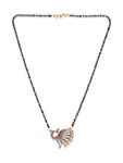 Buy Jazz And Sizzle Set of 2 American Diamond Rose Gold Plated Mangalsutra Set - Purplle