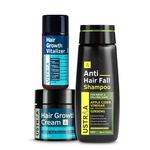 Buy Ustraa Hair Growth Kit (Anti Hairfall Shampoo 250ml, Hair Growth Vitalizer & Cream) - Purplle